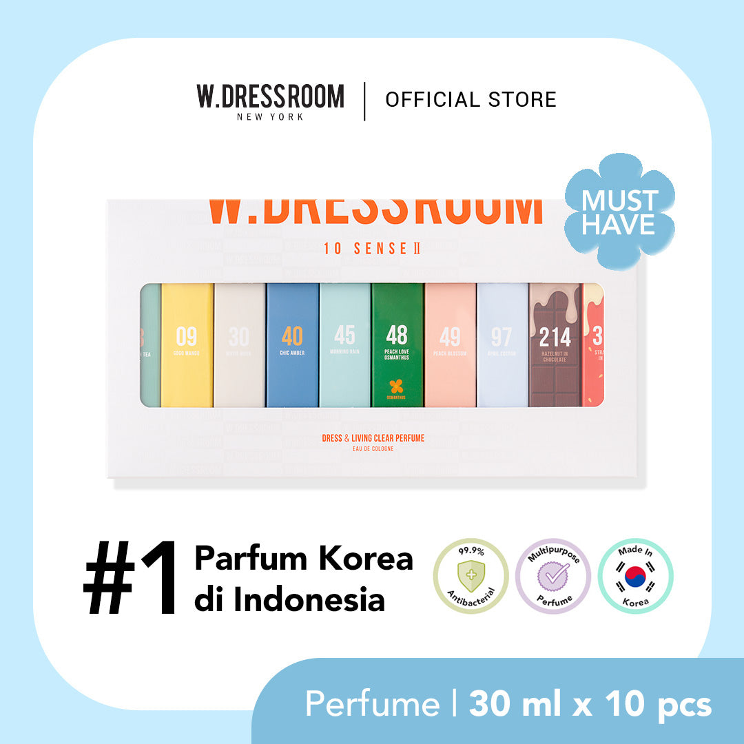 W Dressroom 10 sense set Version 2 (Special Edition) | Eau de Parfum 30ml x 10 pcs | Korea BTS fav