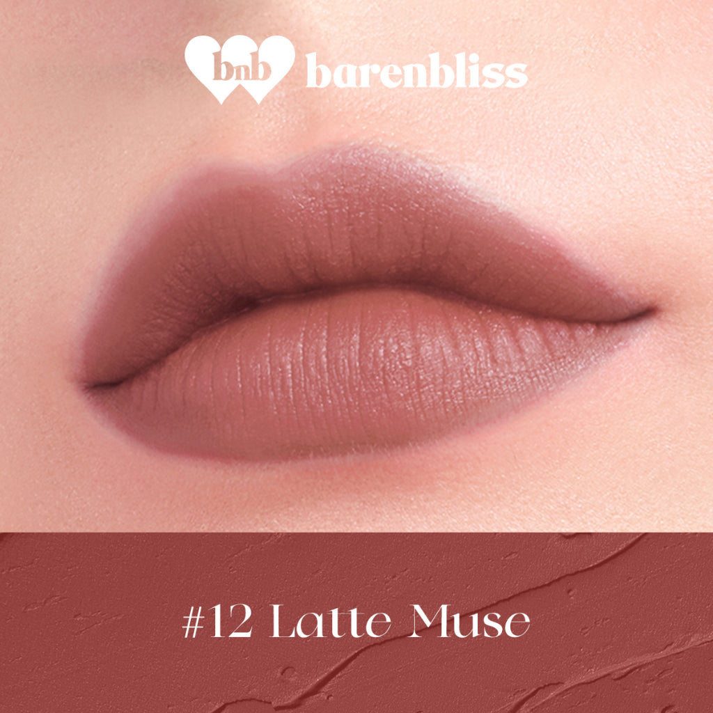 Barenbliss CHERRY MAKES CHEERFUL LIP VELVET 12 LATTE MUSE