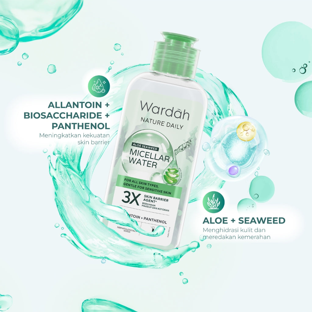 WARDAH Nature Daily Aloe Seaweed Micellar Water | 100 ml