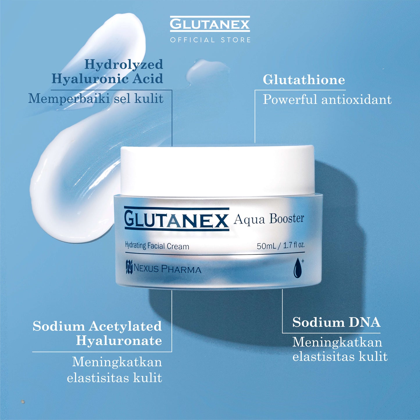 Glutanex Aqua Booster Hydrating Facial Cream