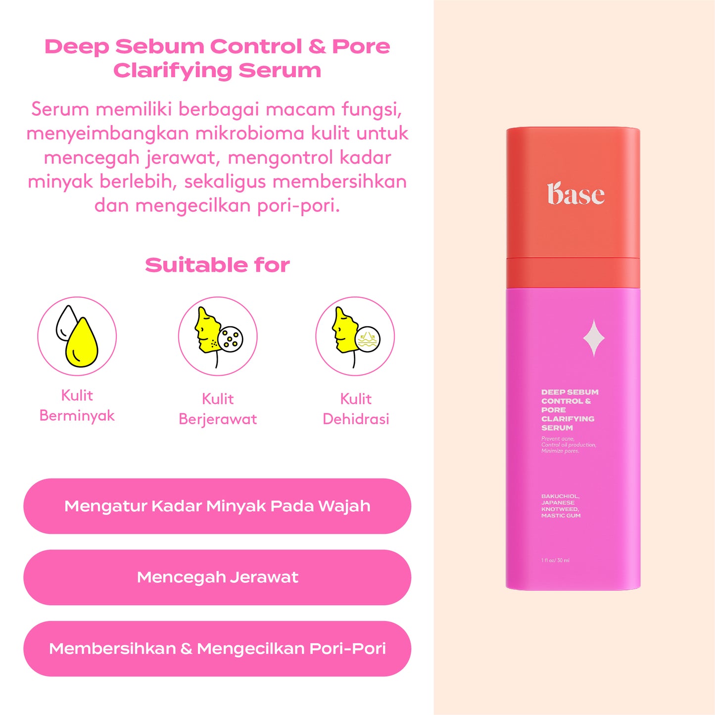 Base Deep Sebum Control & Pore Clarifying Serum