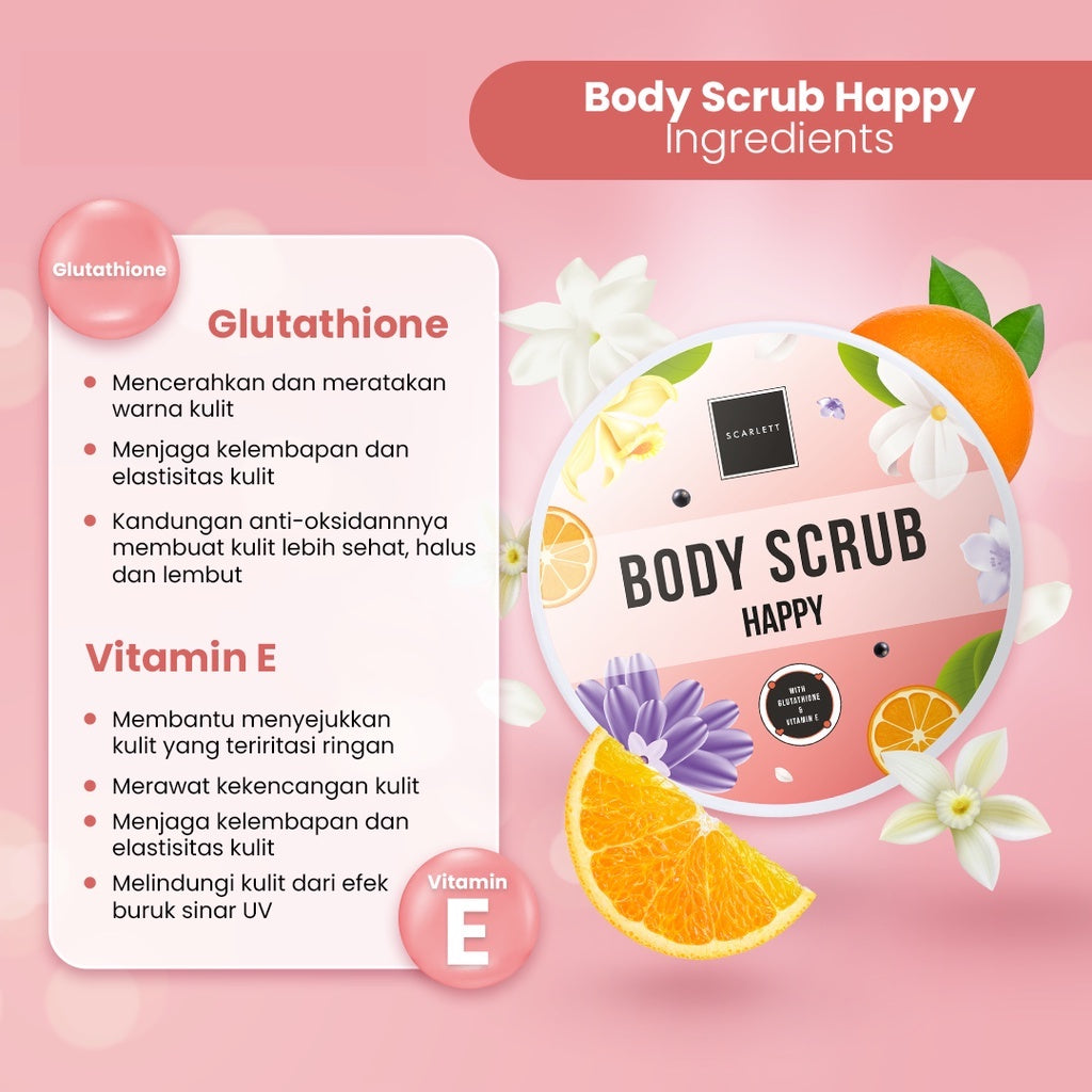 Scarlett Whitening Body Scrub Happy | 250 ml