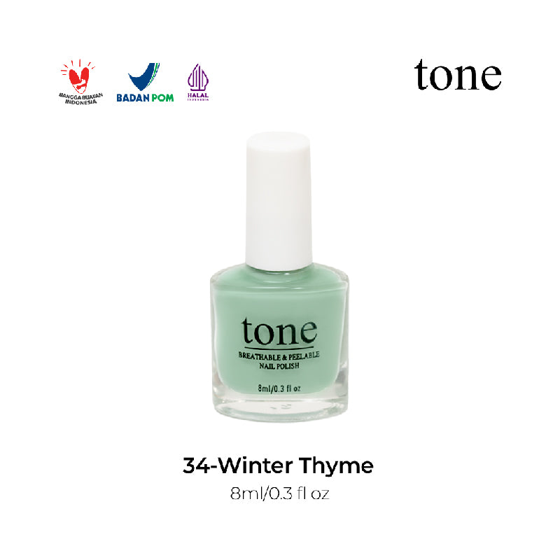 TONE Breathable and Peelable Nail Polish Hello Spring Palette Series 34