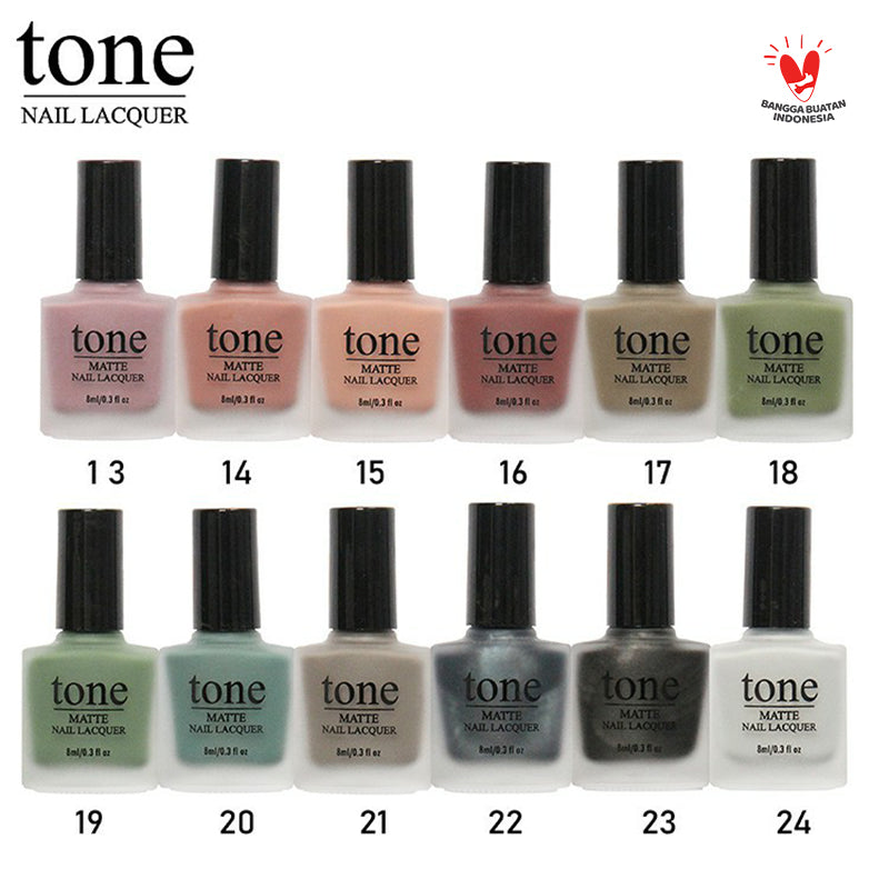 Tone Nail Polish Matte Earth Series (97-120) 1 box | 192 ml