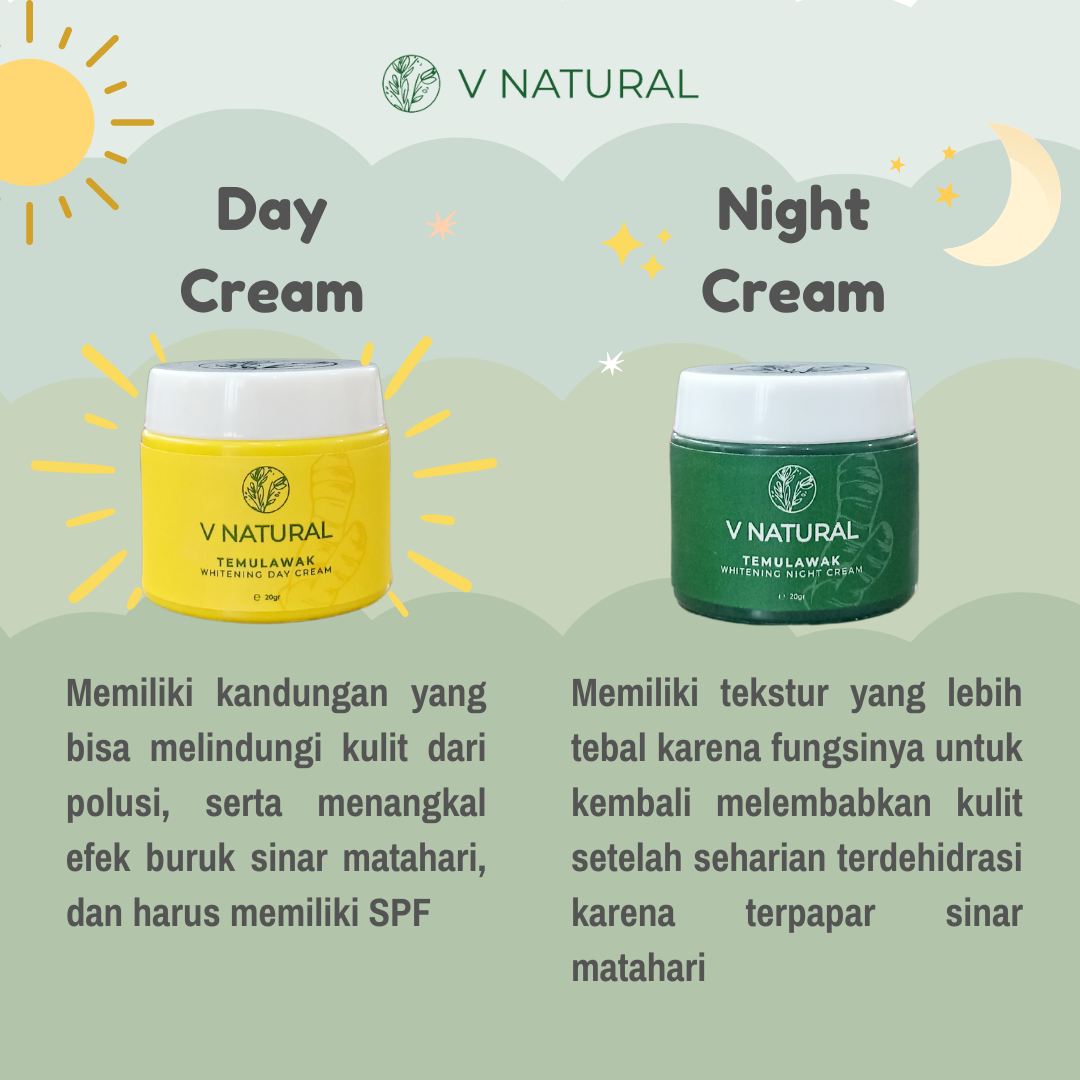 V Natural Cream Siang | 20 g