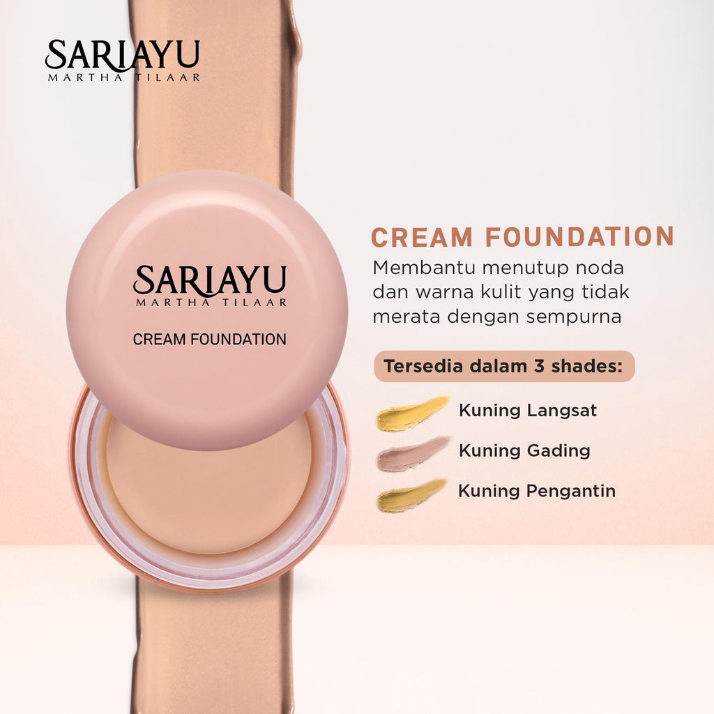 SARIAYU CREAM FOUNDATION KUNING PENGANTIN | 13g