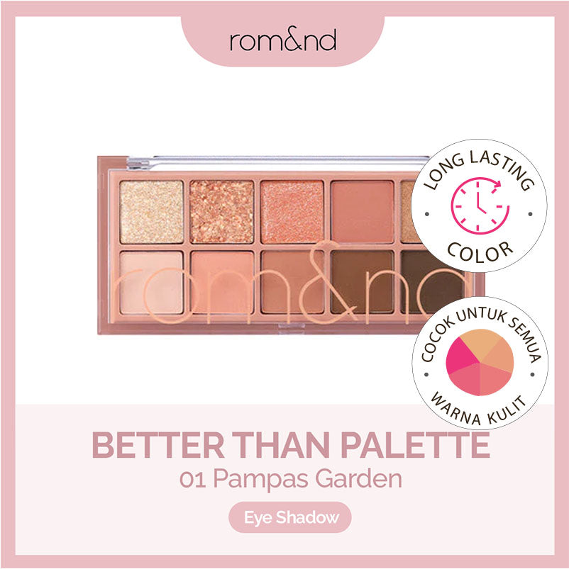 Rom&Nd Better Than Palette 01 Pampas Garden | 6g