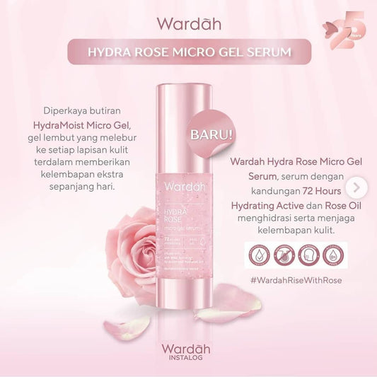 Wardah Hydra Rose Micro Gel Serum | 30 gr