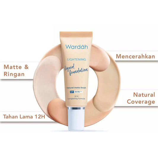 Wardah Lightening Liquid Foundation - 02 Beige | 25 ml