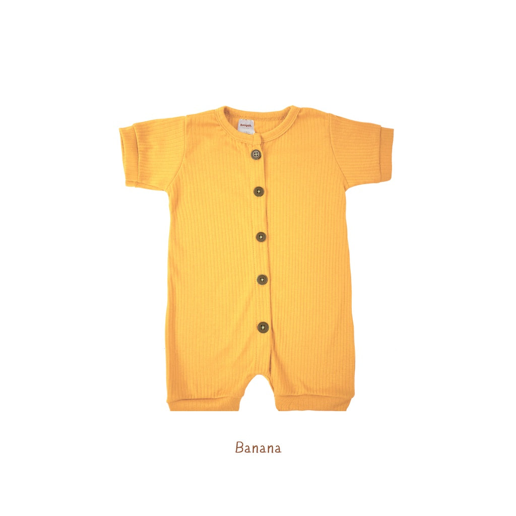 Booyah Baby & Kids Baju Bayi - Kejora Playsuit Banana (6-12 Month)