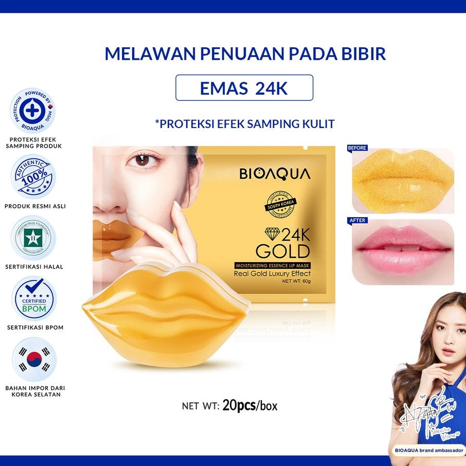 BIOAQUA 24K Gold Moisturizing Essence Lip Mask 60g