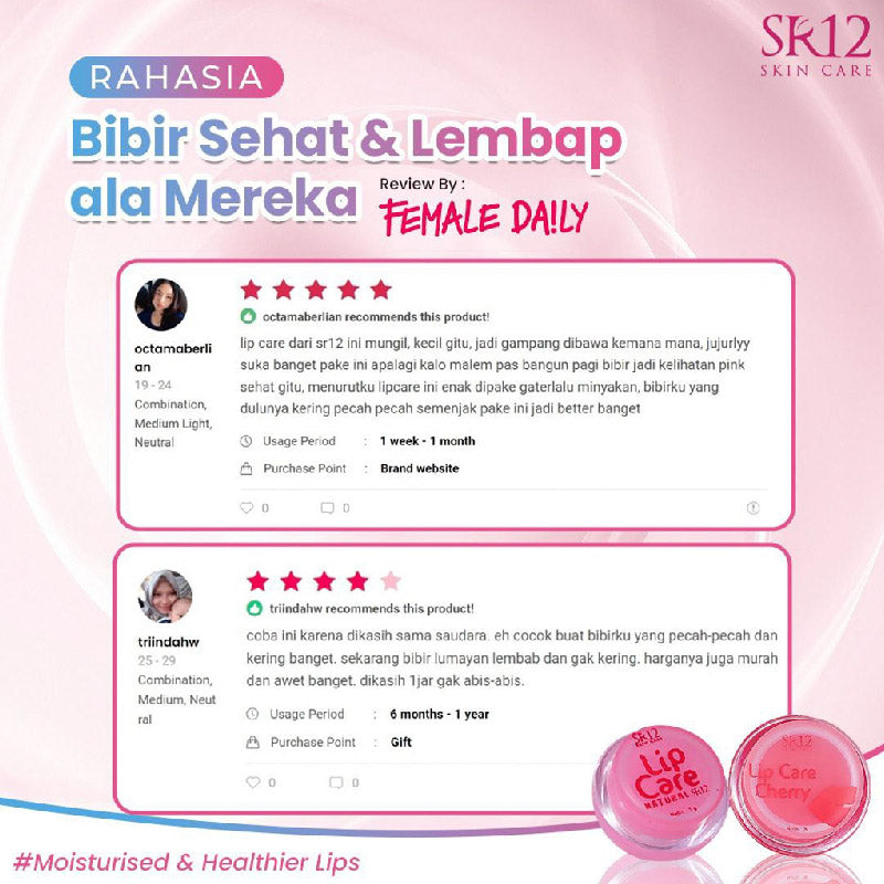 SR12 Lip Care Lip Balm Natural | 5gr