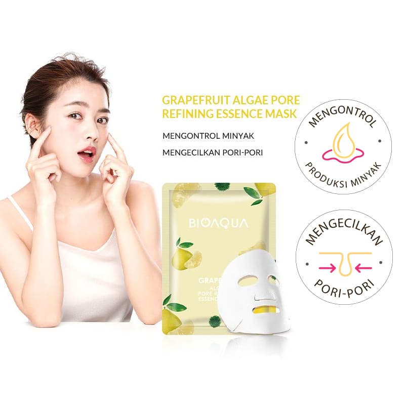 BIOAQUA Grapefruit Algae Pore Refining Essence Mask 25g