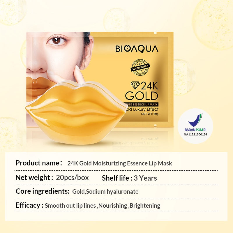 BIOAQUA 24K Gold Moisturizing Essence Lip Mask 60g