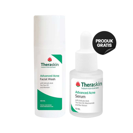 COMBO 1+1 Theraskin Advanced Acne Facial Wash | 100 ml [FREE GIFT] Theraskin Advanced Acne Serum | 5ml