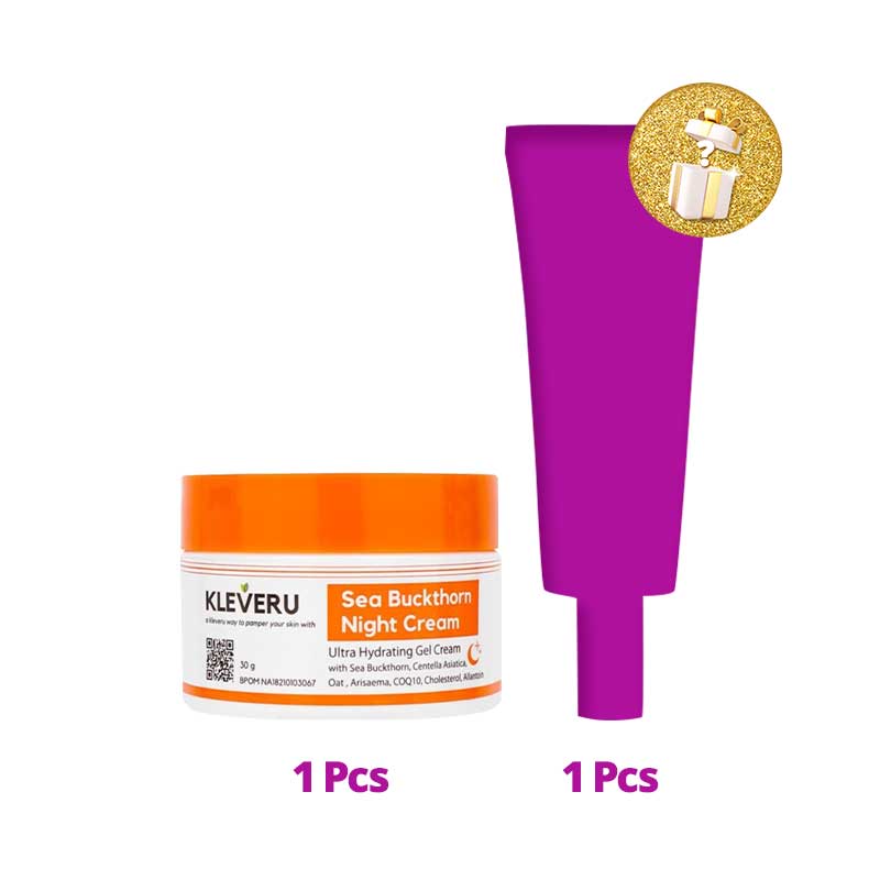 COMBO 1+1 Kleveru Sea Buckthorn Night Cream | 30 g Free Mystery Box