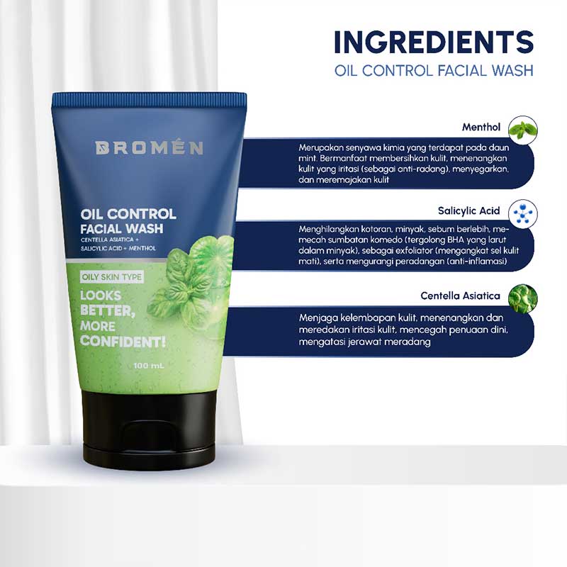 BROMEN Oil Control Facial Wash 100ml