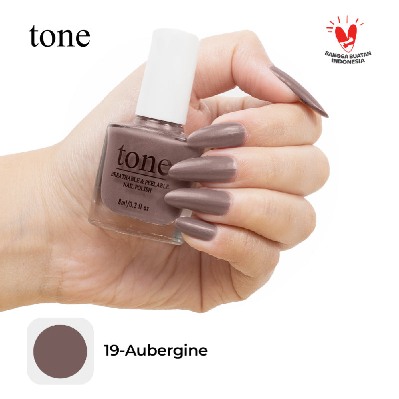 TONE Breathable and Peelable Nail Polish Neutral Palette Series 19