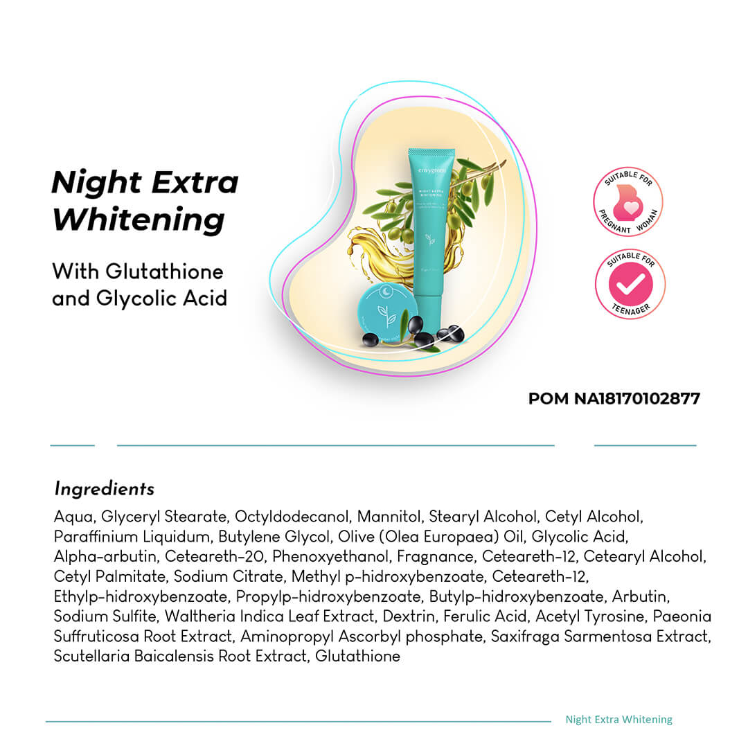 Envygreen Night Extra Whitening | 20 g