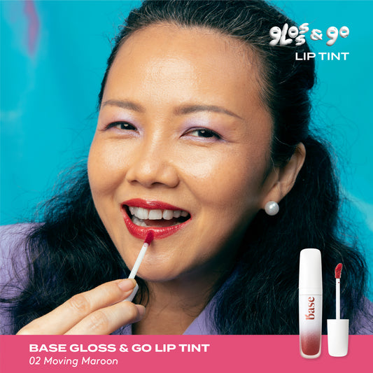 BASE Gloss & Go Lip Tint Movin Maroon