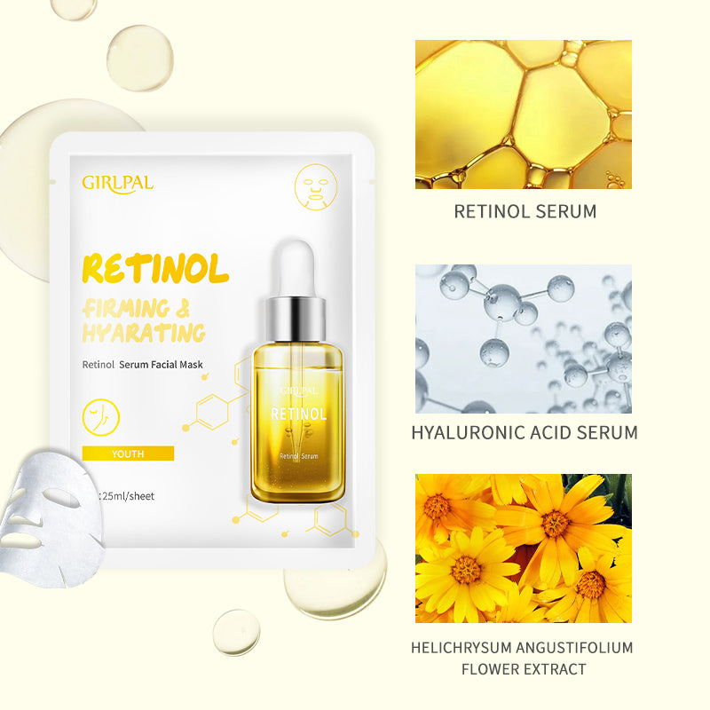 Girlpal Retinol Serum Face Sheet Mask