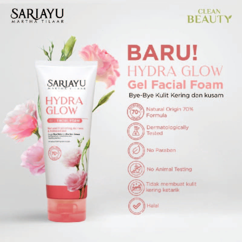 SARIAYU HYDRA GLOW GEL FACIAL FOAM | 100g