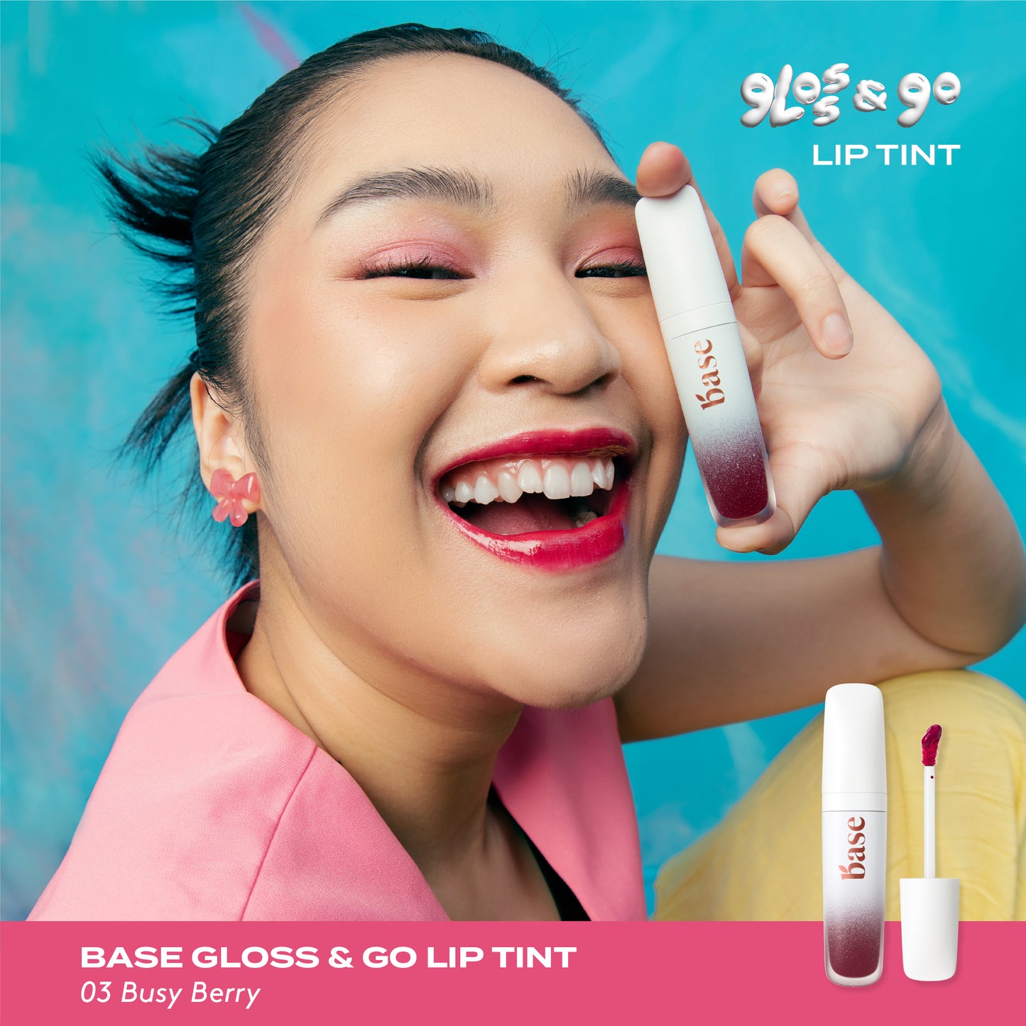 BASE Gloss & Go Lip Tint Busy Berry