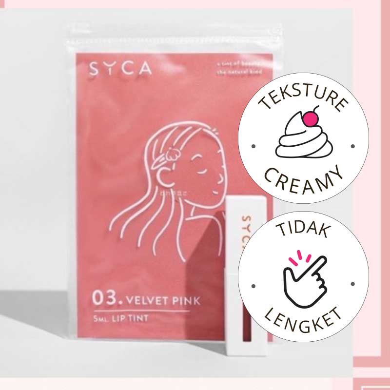 Syca Lip Tint Velvet Pink 03 | 5 ml