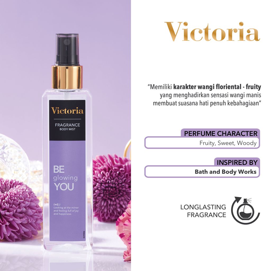 Victoria Fragrance Body Mist Be Glowing | 100 ml