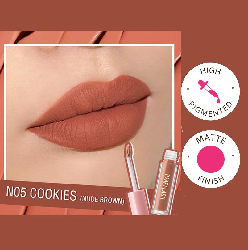 Pinkflash L01 Lasting Matte Lipcream - N05