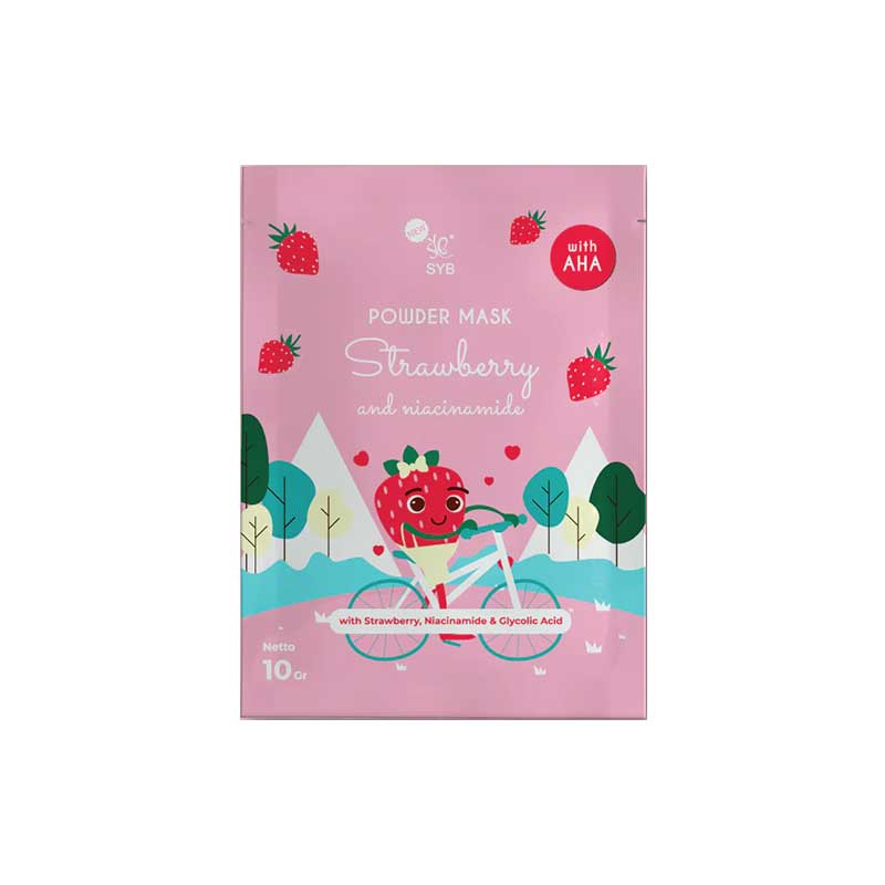 Syb Powder Mask Strawberry And Niacinamide | 10 gr