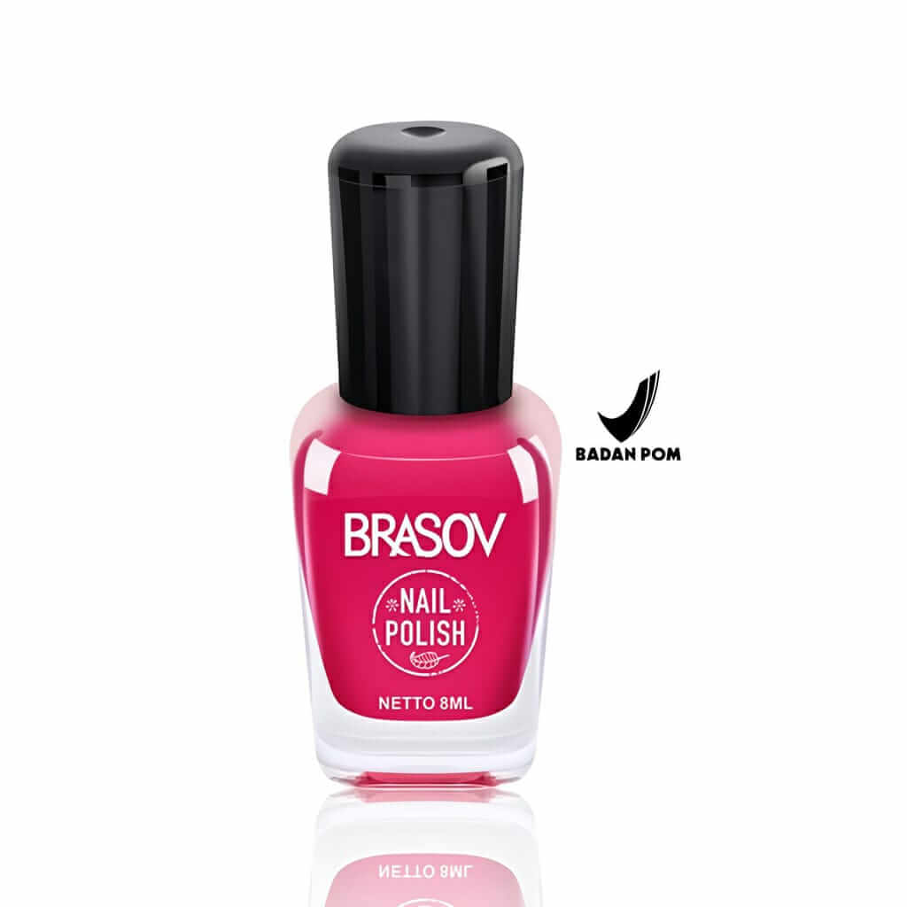 Brasov Nail Polish Single Colours : # 01 (White), # 37 (Red), # 64 (Maroon), # 65 (Clear), # 104 (Black), # 109 (Pink)