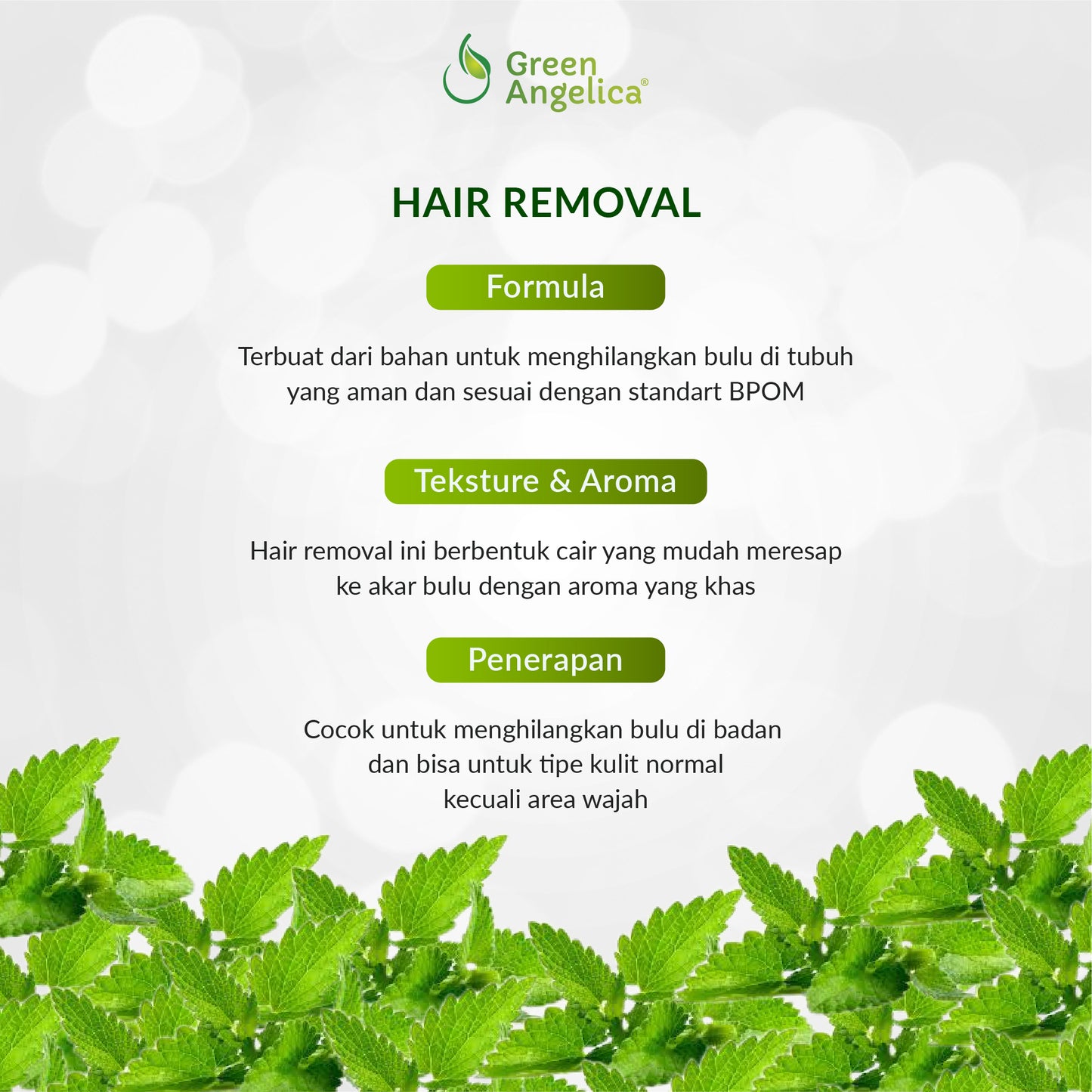 Glowpedia Green Angelica Hair Removal Liquid | 15 ml