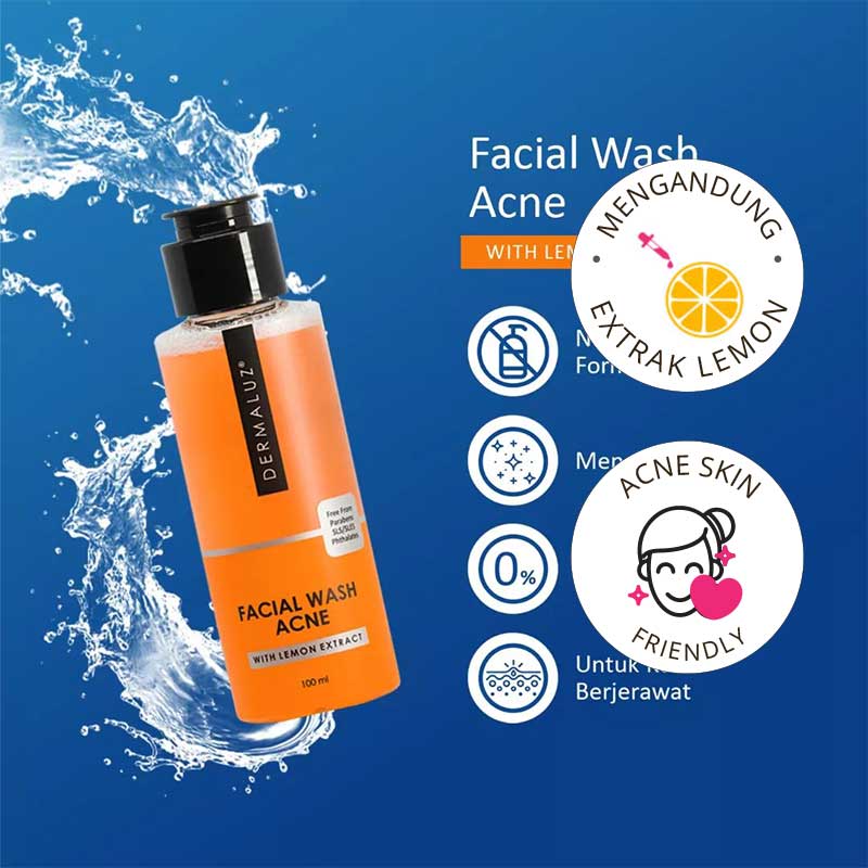 Dermaluz  Facial Wash Acne  With Lemon Extract | 100 ml