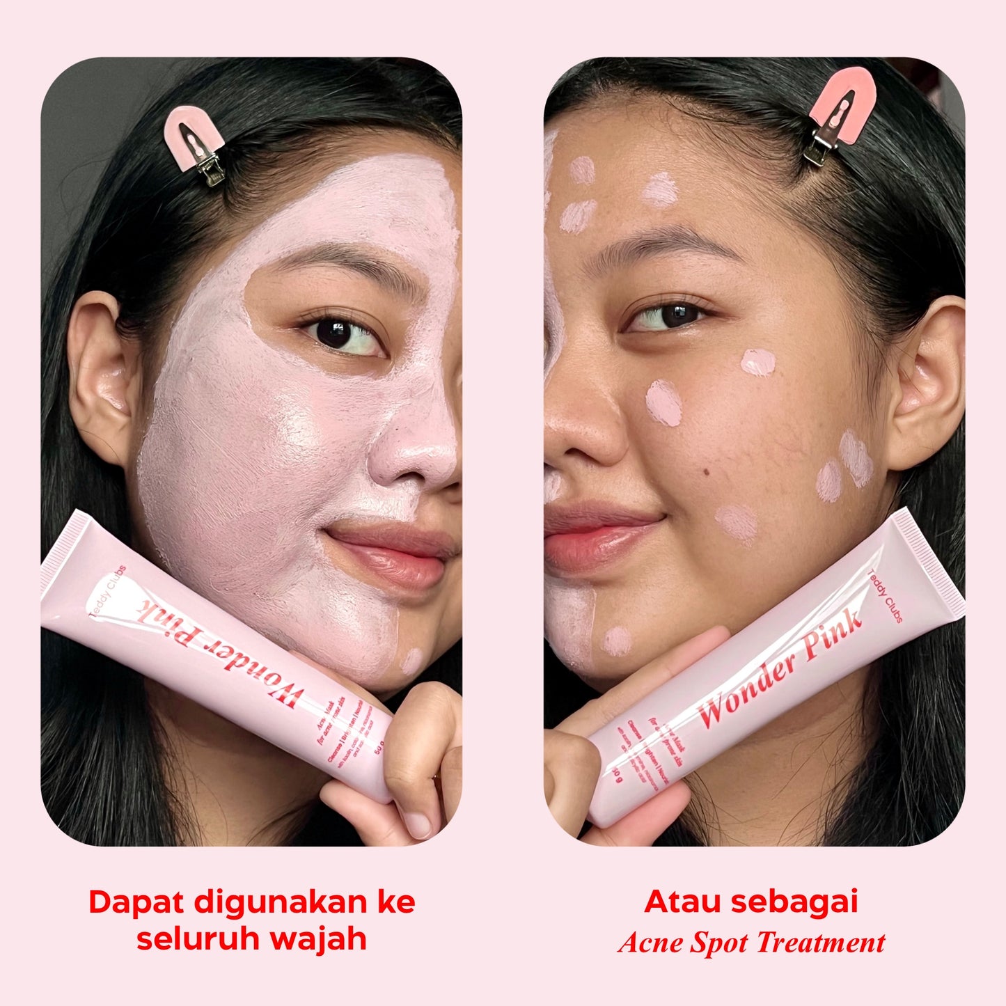 TEDDY CLUBS Acne Face Mask Wonder Pink 50gr