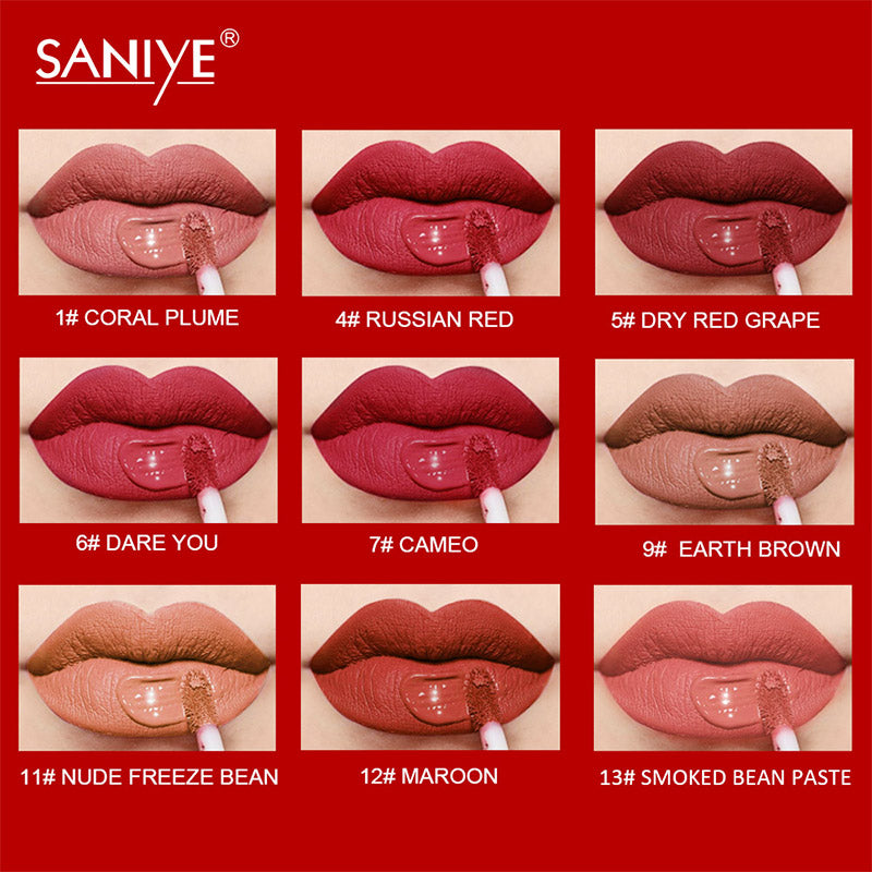 SANIYE Non-stick Lip matte Gloss L1181 4#