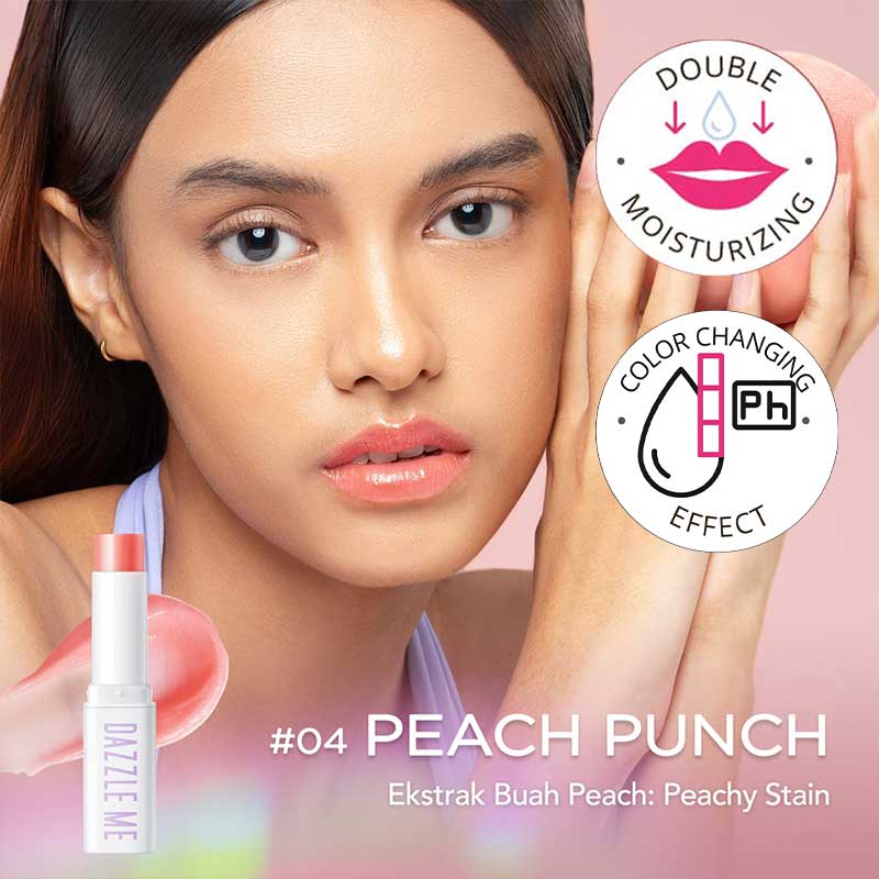 Dazzle Me Fruit Justice Lip Balm 04 Peach Punch