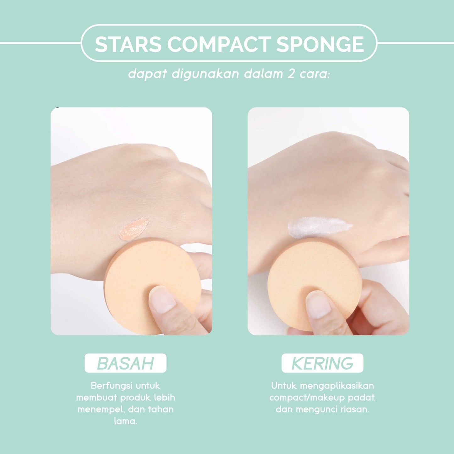 Glamfix Stars Compact Sponge Circle