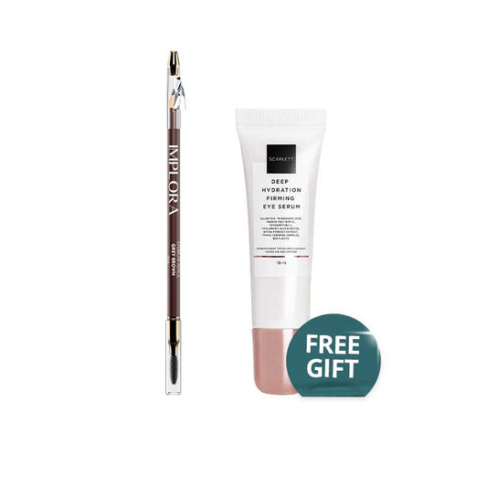 COMBO 1+1 Implora Eye Pencil - Grey Brown Free SCARLETT