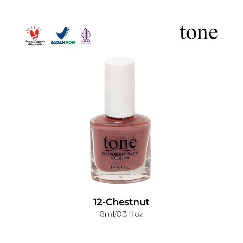 TONE Breathable and Peelable Nail Polish Neutral Palette Series 12