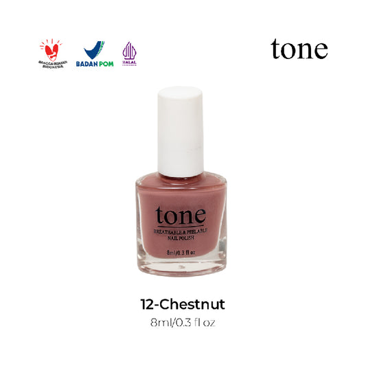 TONE Breathable and Peelable Nail Polish Neutral Palette Series 12