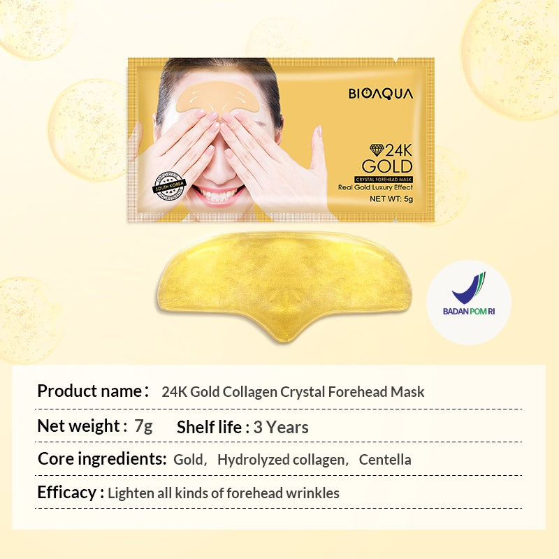 BIOAQUA 24K Gold Collagen Crystal Forehead Mask 7g