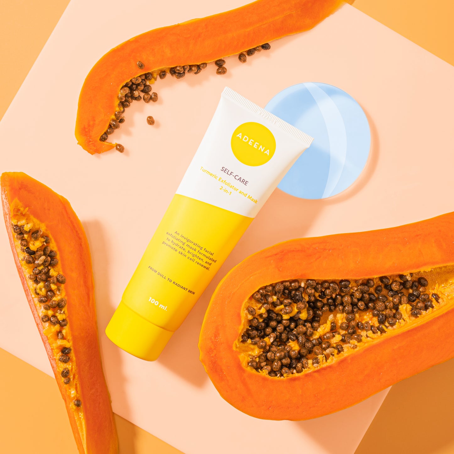 Adeena Turmeric Exfoliator And Mask | 100 ml