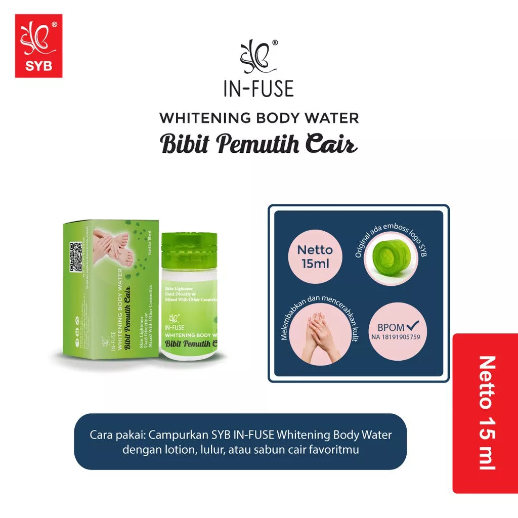 Syb Infus Whitening Body Water | 15 ml