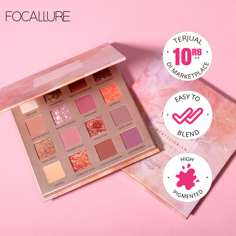 Focallure 16 Pan Eyeshadow Sunrise Palette The Impressionism Collection FA88