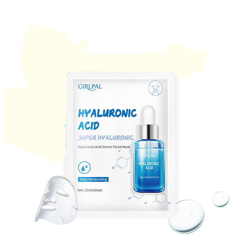 Girlpal Hyaluronic Acid Serum Face Sheet Mask Deep Moisturizing