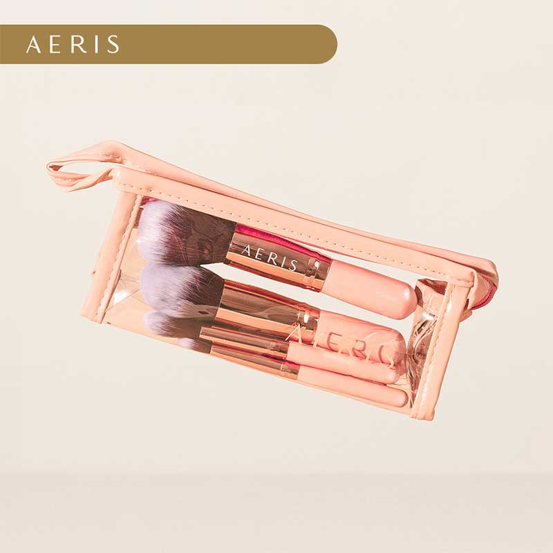 Aeris Beaute The Coral Travel (7 pcs Face & Eye Brush Set)