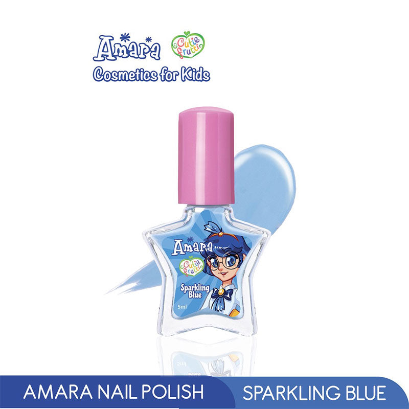 Amara Kids Nail Polish Sparkling Blue | 5ml