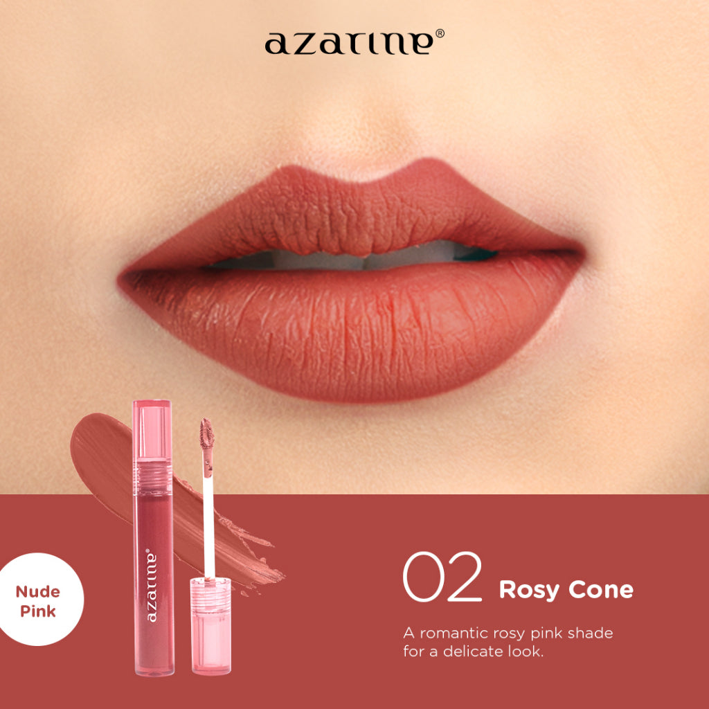 Azarine Velvety Lippie Rosy Cone - Shade 02