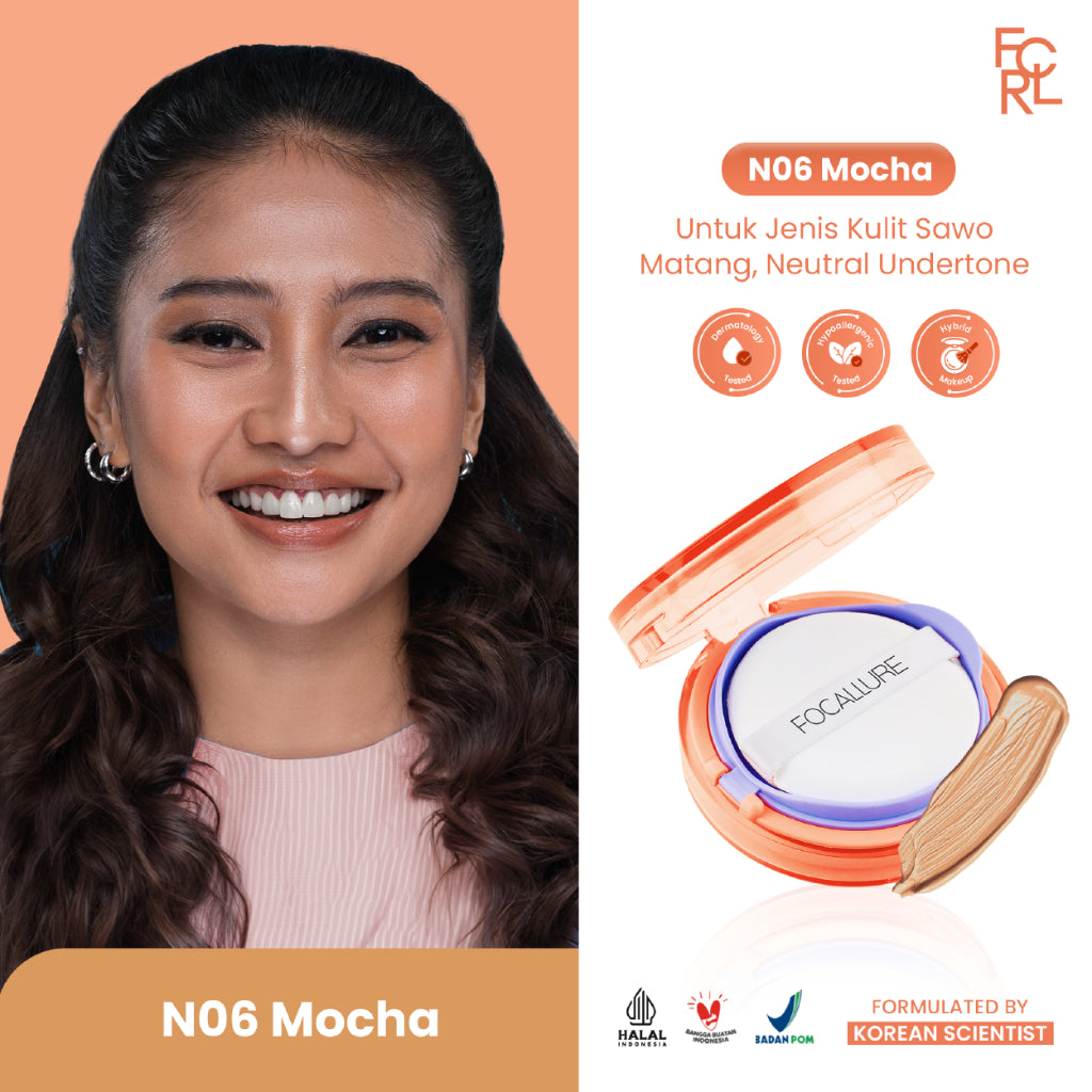 FOCALLURE Poreless Matte Cushion - N06 Mocha